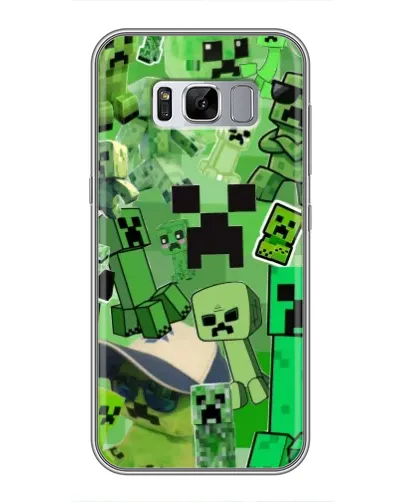Чехол для Samsung Galaxy S8 Plus (G955) с картинкой «Криперы Minecraft»