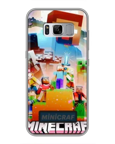 Чехол для Samsung Galaxy S8 Plus (G955) с картинкой «Minecraft герои игры»