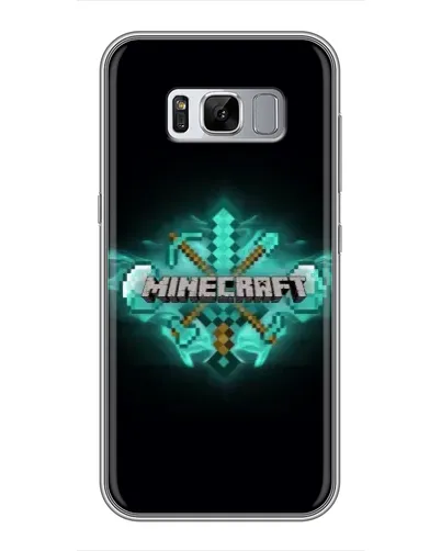 Чехол для Samsung Galaxy S8 Plus (G955) с картинкой «Minecraft Diamond лого»