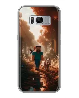 Чехол для Samsung Galaxy S8 Plus (G955) с картинкой «Стив в лесу»