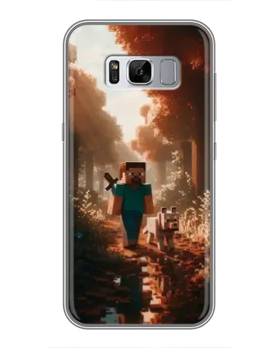 Чехол для Samsung Galaxy S8 Plus (G955) с картинкой «Стив в лесу»