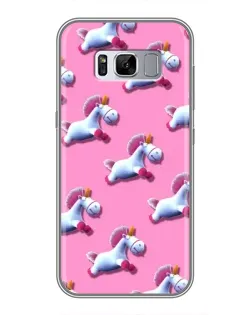Чехол для Samsung Galaxy S8 Plus (G955) с картинкой «Единороги на розовом»