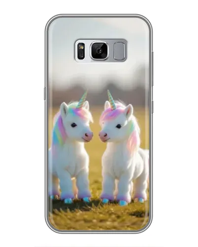 Чехол для Samsung Galaxy S8 Plus (G955) с картинкой «Пара единорогов» Чехол для Samsung Galaxy S8 Plus (G955) с картинкой «Пара единорогов»