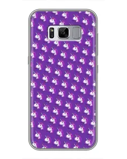 Чехол для Samsung Galaxy S8 Plus (G955) с картинкой «Единороги на фиолетовом»