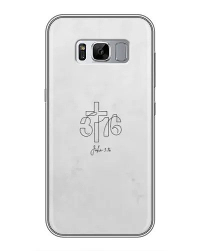 Чехол для Samsung Galaxy S8 Plus (G955) с картинкой «Иоанна 3:16 Крест»