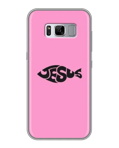 Чехол для Samsung Galaxy S8 Plus (G955) с картинкой «Розовый символ  Jesus»