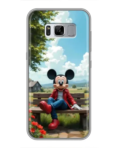 Чехол для Samsung Galaxy S8 Plus (G955) с картинкой «Микки на скамейке» Чехол для Samsung Galaxy S8 Plus (G955) с картинкой «Микки на скамейке»