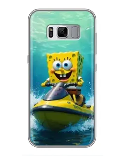 Чехол для Samsung Galaxy S8 Plus (G955) с картинкой «Спанч Боб на гидроцикле» Чехол для Samsung Galaxy S8 Plus (G955) с картинкой «Спанч Боб на гидроцикле»