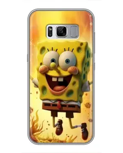 Чехол для Samsung Galaxy S8 Plus (G955) с картинкой «Губка Боб прыгает»