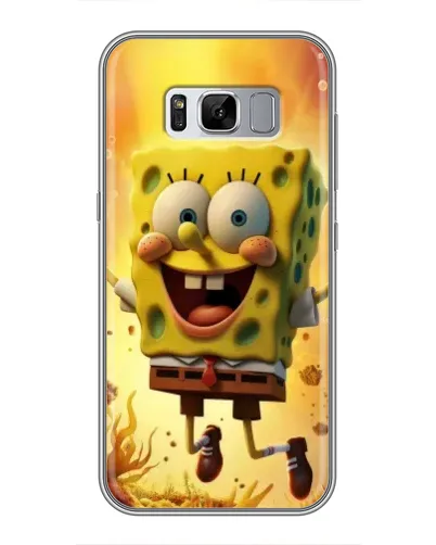 Чехол для Samsung Galaxy S8 Plus (G955) с картинкой «Губка Боб прыгает»