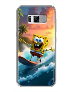 Чехол для Samsung Galaxy S8 Plus (G955) с картинкой «Губка Боб серфингист»