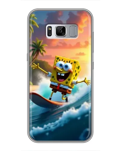 Чехол для Samsung Galaxy S8 Plus (G955) с картинкой «Губка Боб серфингист»
