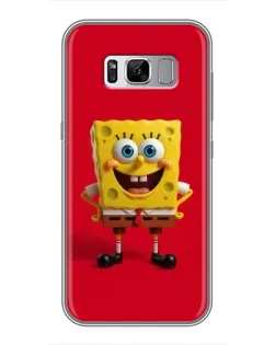 Чехол для Samsung Galaxy S8 Plus (G955) с картинкой «Спанч Боб на красном»