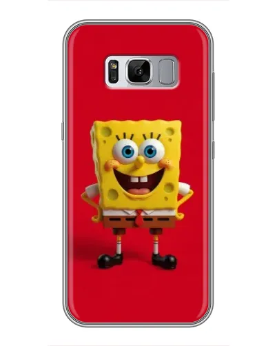 Чехол для Samsung Galaxy S8 Plus (G955) с картинкой «Спанч Боб на красном»