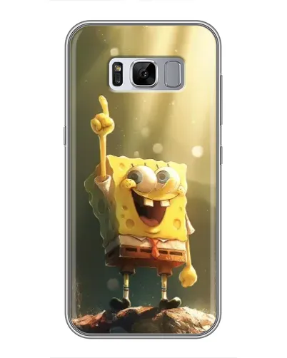 Чехол для Samsung Galaxy S8 Plus (G955) с картинкой «Сияющий Спанч Боб»