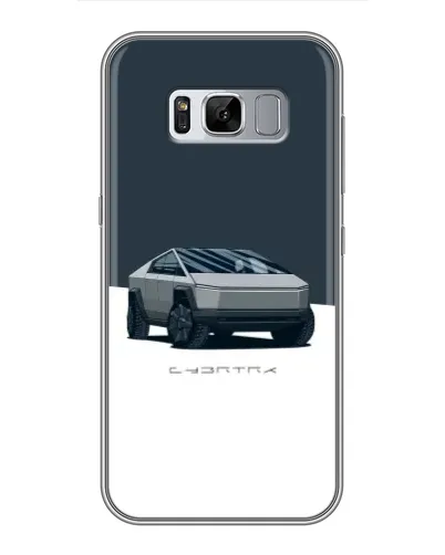 Чехол для Samsung Galaxy S8 Plus (G955) с картинкой «Серебристый Cybertruck Tesla»