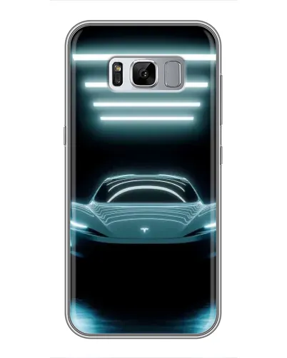 Чехол для Samsung Galaxy S8 Plus (G955) с картинкой «Tesla в неоне»