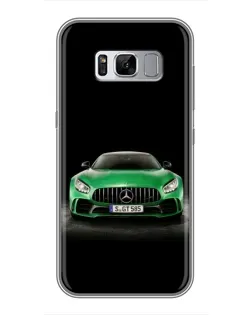 Чехол для Samsung Galaxy S8 Plus (G955) с картинкой «Mercedes — неоновый лого»