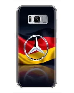 Чехол для Samsung Galaxy S8 Plus (G955) с картинкой «Mercedes — флаг Германии»