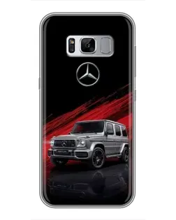 Чехол для Samsung Galaxy S8 Plus (G955) с картинкой «Mercedes G-Class красный»