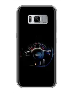 Чехол для Samsung Galaxy S8 Plus (G955) с картинкой «Салон Audi — руль» Чехол для Samsung Galaxy S8 Plus (G955) с картинкой «Салон Audi — руль»