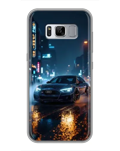 Чехол для Samsung Galaxy S8 Plus (G955) с картинкой «Ночной город и Audi» Чехол для Samsung Galaxy S8 Plus (G955) с картинкой «Ночной город и Audi»