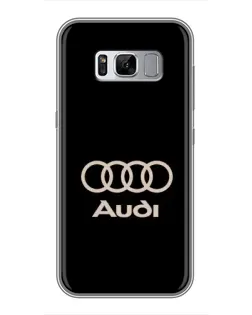 Чехол для Samsung Galaxy S8 Plus (G955) с картинкой «Audi — золотой логотип»