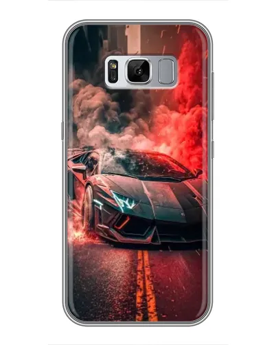 Чехол для Samsung Galaxy S8 Plus (G955) с картинкой «Lamborghini красный дым» Чехол для Samsung Galaxy S8 Plus (G955) с картинкой «Lamborghini красный дым»