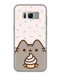 Чехол для Samsung Galaxy S8 Plus (G955) с картинкой «Пушин с кексом»
