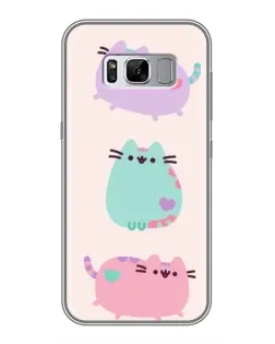 Чехол для Samsung Galaxy S8 Plus (G955) с картинкой «Pusheen трио»