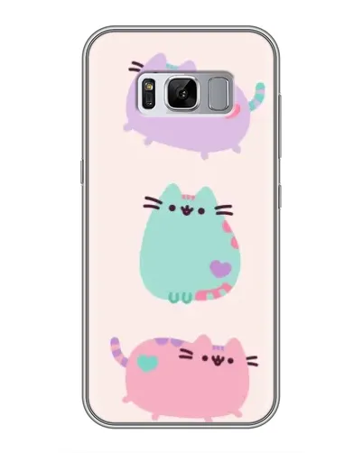 Чехол для Samsung Galaxy S8 Plus (G955) с картинкой «Pusheen трио»