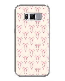 Чехол для Samsung Galaxy S8 Plus (G955) с картинкой «Розовые бантики Coquette»