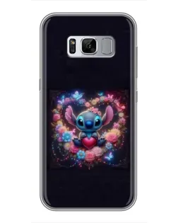 Чехол для Samsung Galaxy S8 Plus (G955) с картинкой «Stitch в цветах»