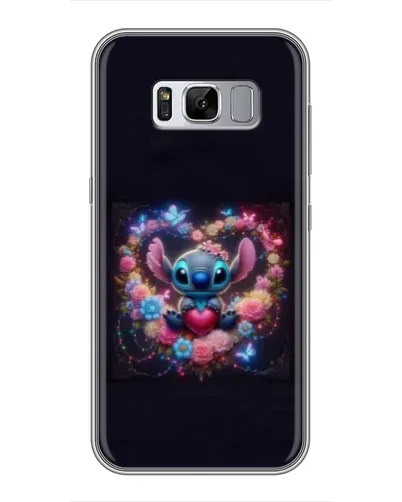 Чехол для Samsung Galaxy S8 Plus (G955) с картинкой «Stitch в цветах»