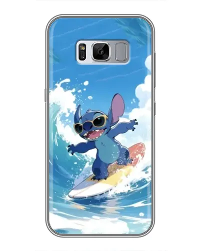 Чехол для Samsung Galaxy S8 Plus (G955) с картинкой «Стич на волне»