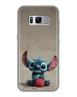 Чехол для Samsung Galaxy S8 Plus (G955) с картинкой «Стич на коричневом фоне»