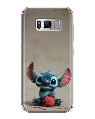 Чехол для Samsung Galaxy S8 Plus (G955) с картинкой «Стич на коричневом фоне»
