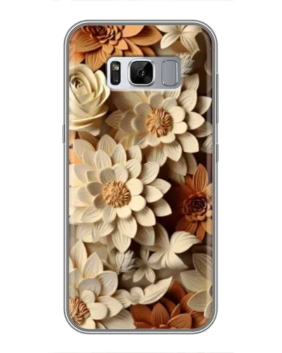 Чехол для Samsung Galaxy S8 Plus (G955) с картинкой «Бежевый флористический декор» Чехол для Samsung Galaxy S8 Plus (G955) с картинкой «Бежевый флористический декор»