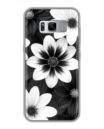 Чехол для Samsung Galaxy S8 Plus (G955) с картинкой «Монохромные астры» Чехол для Samsung Galaxy S8 Plus (G955) с картинкой «Монохромные астры»