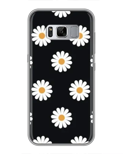 Чехол для Samsung Galaxy S8 Plus (G955) с картинкой «Ромашки на черном» Чехол для Samsung Galaxy S8 Plus (G955) с картинкой «Ромашки на черном»