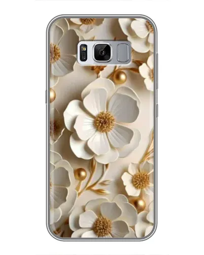 Чехол для Samsung Galaxy S8 Plus (G955) с картинкой «Белие бумажние цвети» Чехол для Samsung Galaxy S8 Plus (G955) с картинкой «Белие бумажние цвети»