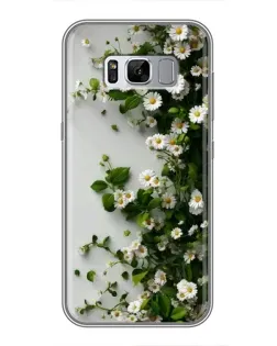 Чехол для Samsung Galaxy S8 Plus (G955) с картинкой «Ветка мелких белых цветов»