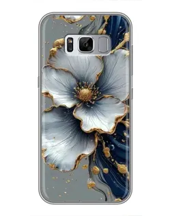 Чехол для Samsung Galaxy S8 Plus (G955) с картинкой «Белый цветок и золотой флюид»