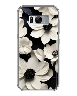 Чехол для Samsung Galaxy S8 Plus (G955) с картинкой «Объемные белые цветы»
