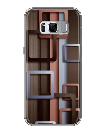 Чехол для Samsung Galaxy S8 Plus (G955) с картинкой «Коричневые объемные квадраты» Чехол для Samsung Galaxy S8 Plus (G955) с картинкой «Коричневые объемные квадраты»