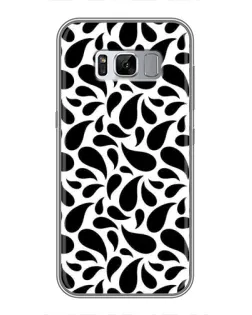 Чехол для Samsung Galaxy S8 Plus (G955) с картинкой «Контрастные черные капли»