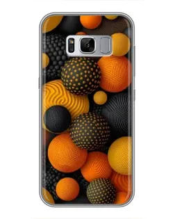 Чехол для Samsung Galaxy S8 Plus (G955) с картинкой «Объемные оранжевые сферы»