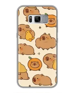 Чехол для Samsung Galaxy S8 Plus (G955) с картинкой «Капибары с апельсинами»