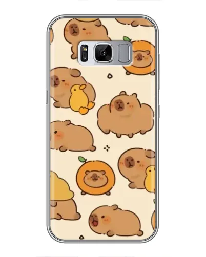 Чехол для Samsung Galaxy S8 Plus (G955) с картинкой «Капибары с апельсинами» Чехол для Samsung Galaxy S8 Plus (G955) с картинкой «Капибары с апельсинами»