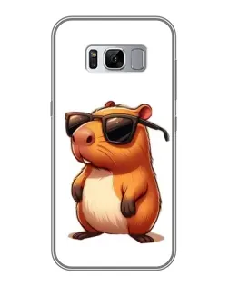 Чехол для Samsung Galaxy S8 Plus (G955) с картинкой «Капибара в очках»